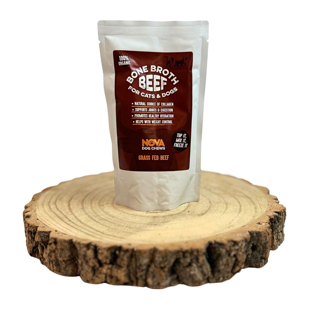 100% natural dog bone broth ingredients – no additives or preservatives
