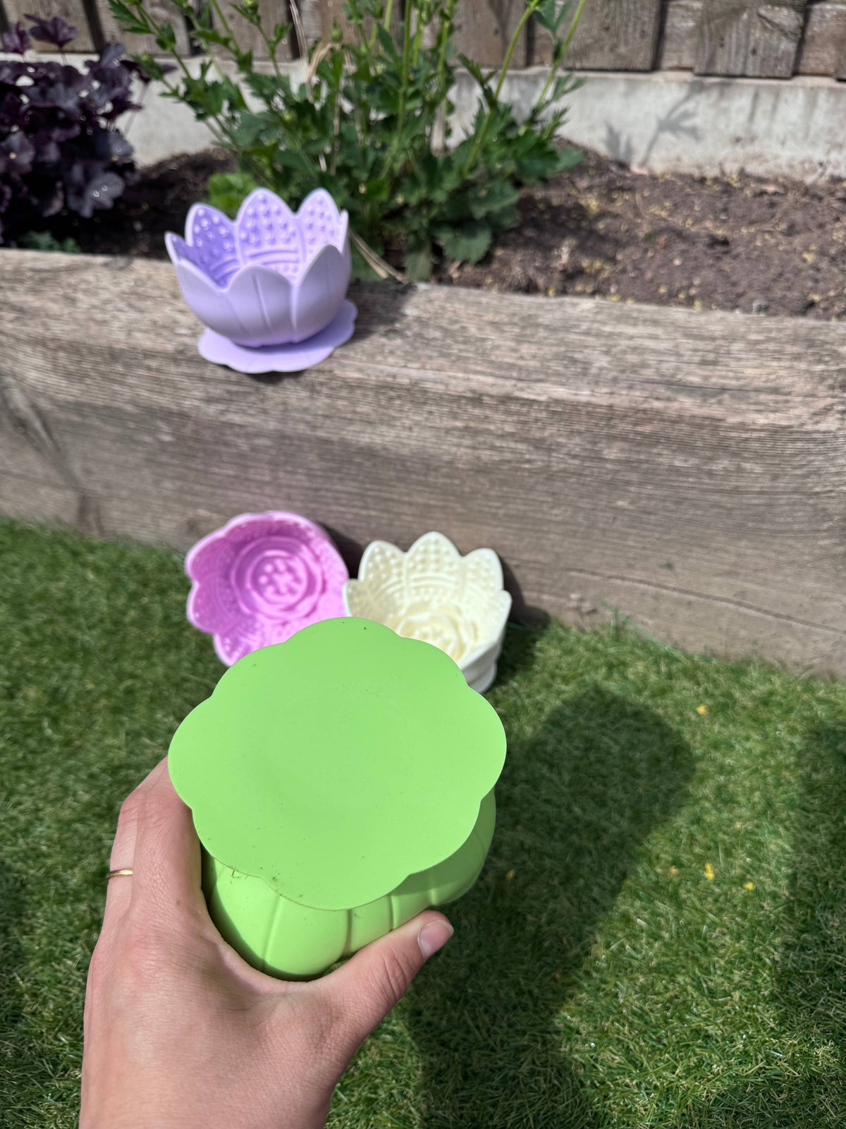 Lotus Flower Lick Pot Feeder