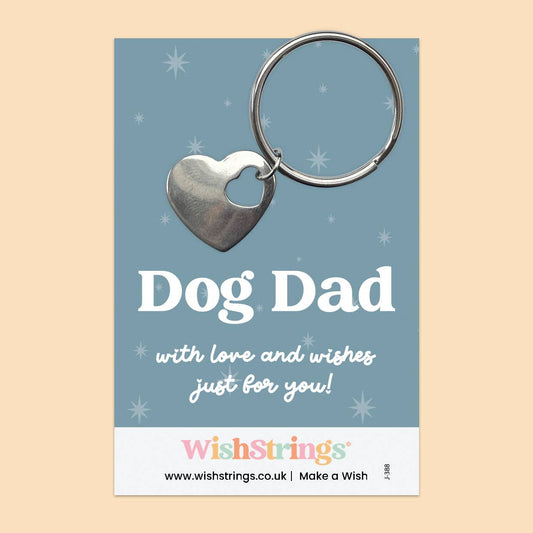 Dog Dad - Heart Keyring