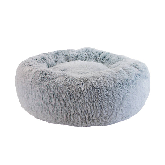 Giant Super Plush Donut Dog Bed 130cm Slate Grey