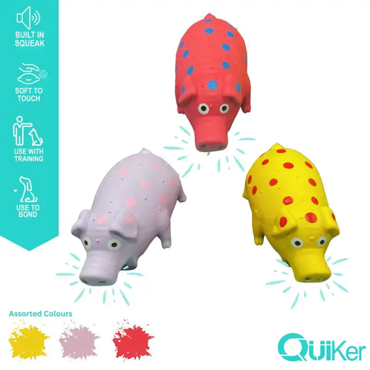 Latex Honking Pig Dog Toy