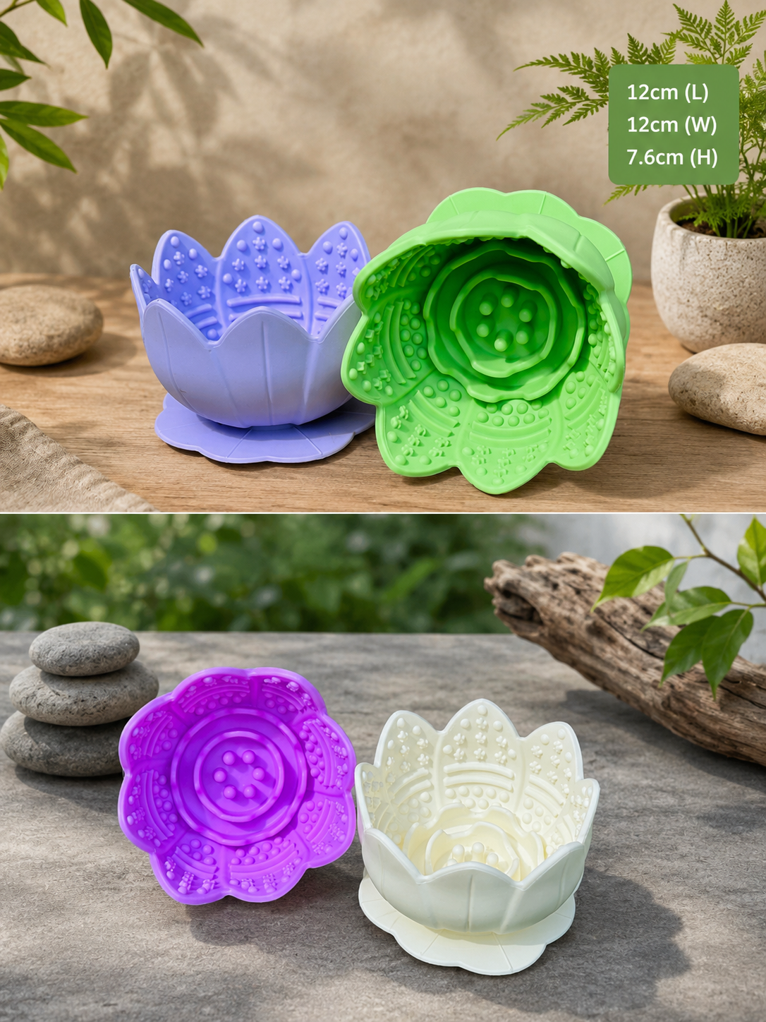 Lotus Flower Lick Pot Feeder