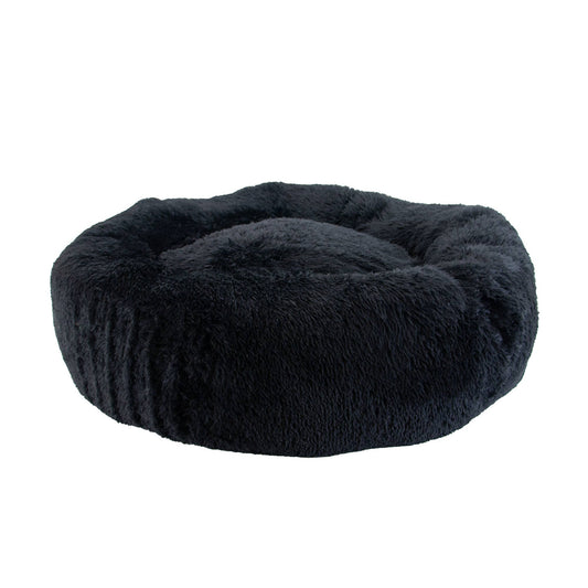 Giant Super Plush Donut Dog Bed 130cm Black