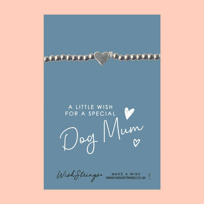 DOG MUM - Heart Beaded Bracelet