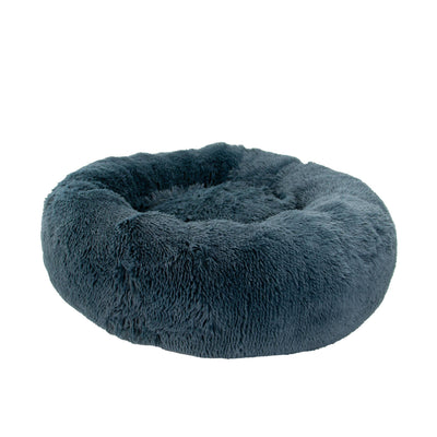 Giant Super Plush Donut Dog Bed 130cm Graphite