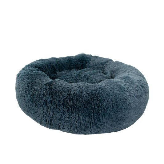 Giant Super Plush Donut Dog Bed 130cm Graphite