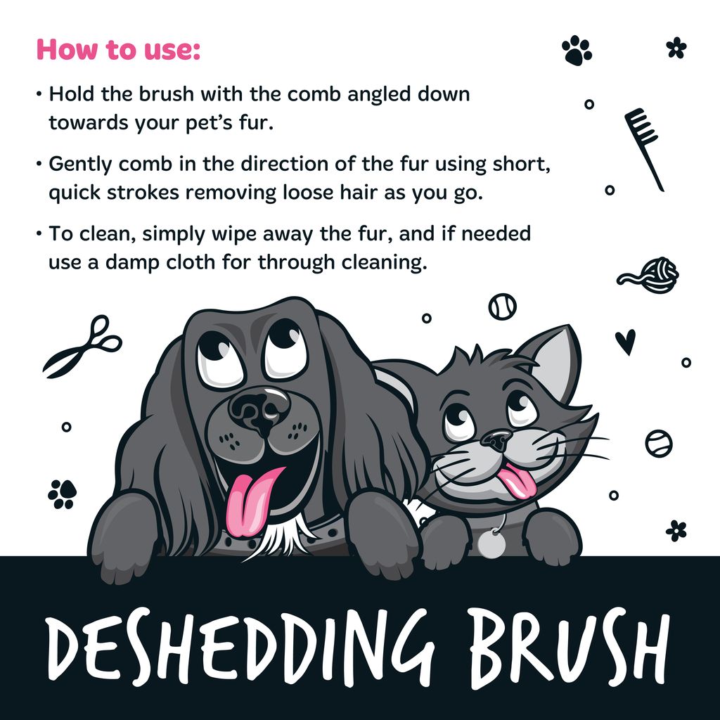 Deshedding Brush - Black
