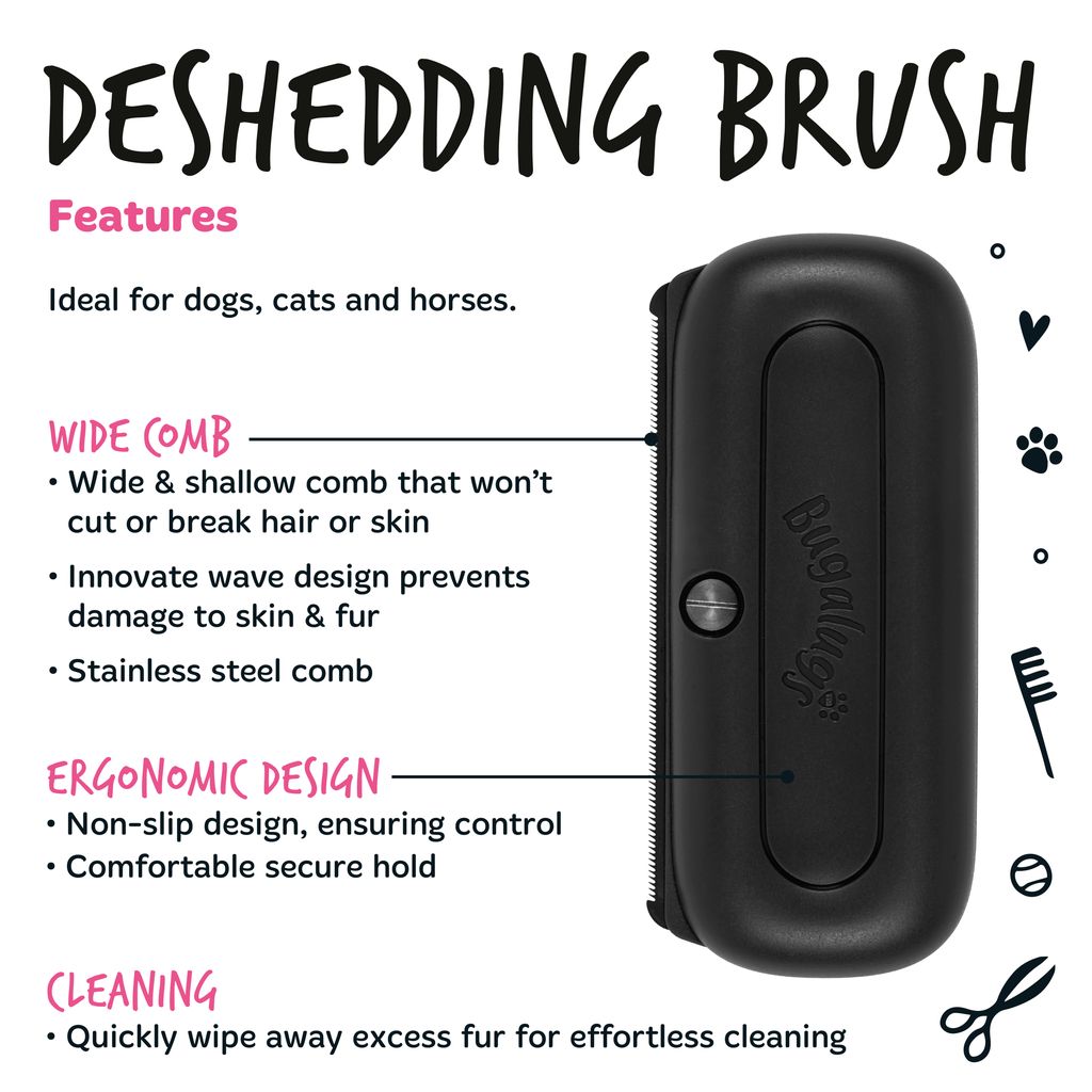 Deshedding Brush - Black