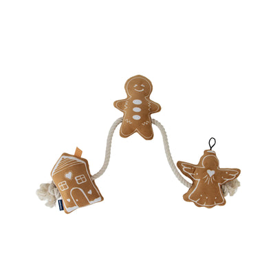 Gingerbread Rope Dog Toy