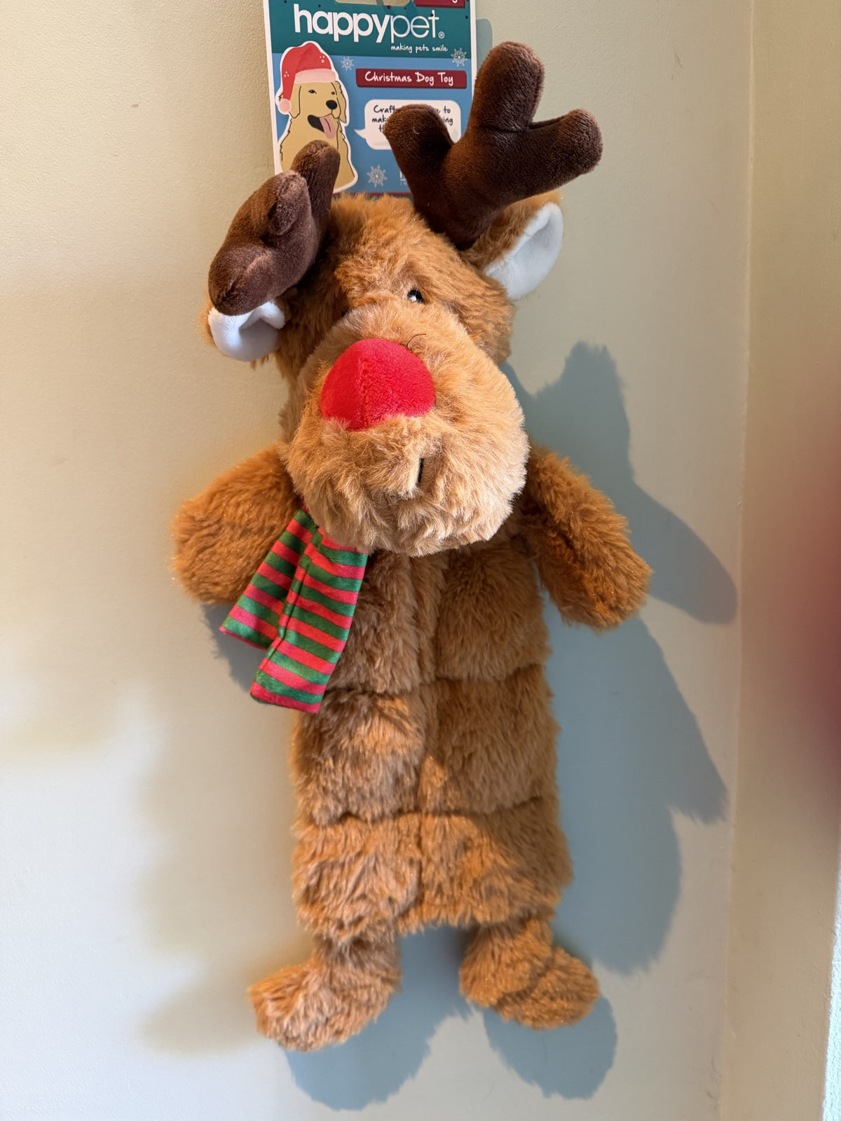 Ralph Reindeer - Long Reindeer – Multi‑Squeaker Festive Plush