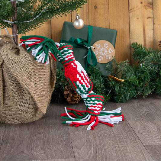 Squeaky Christmas Cracker Rope