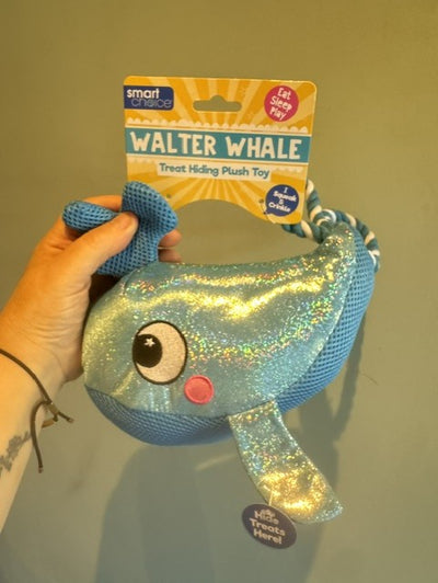Walter Whale – Treat‑Hiding Plush for Play & Enrichment