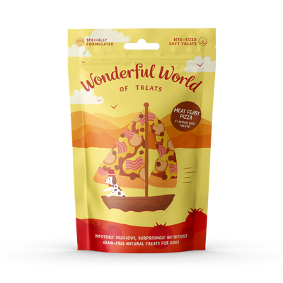Meat Feast Pizza Dog Treats - 50g