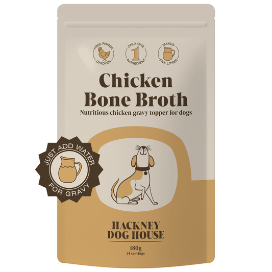 Chicken Bone Broth for Dogs | Dog Gravy Food Topper for Picky Eaters