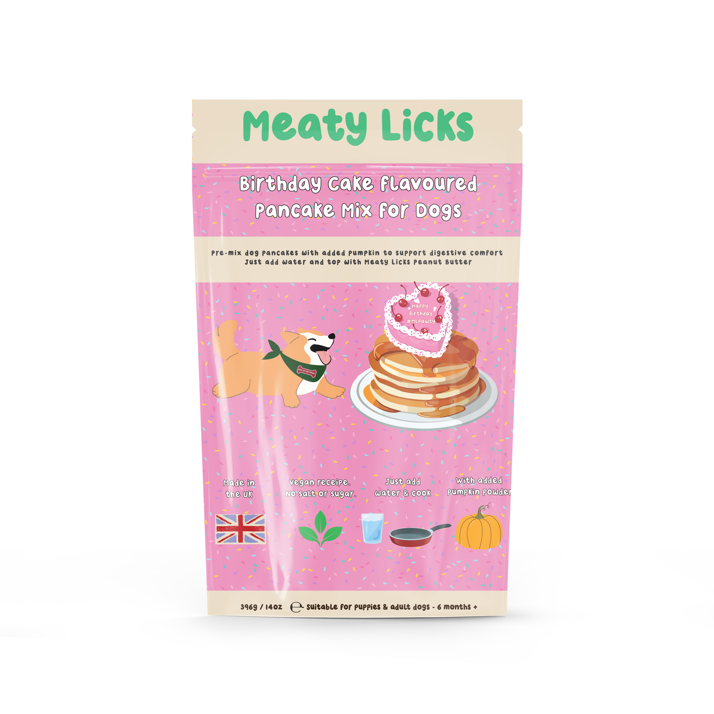 Birthday Cake Pancake mix for dogs