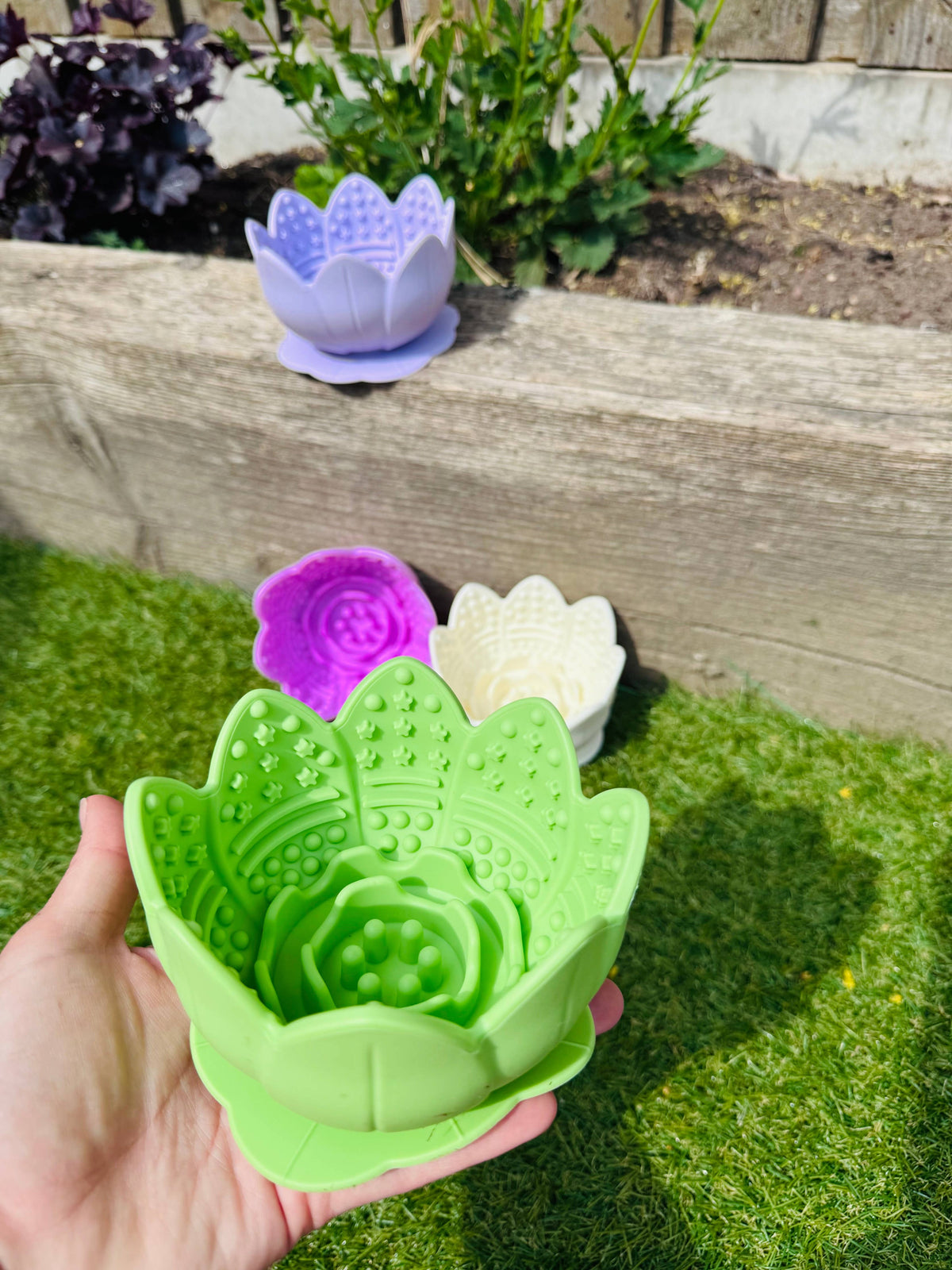 Lotus Flower Lick Pot Feeder