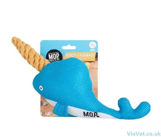 Nancy the Narwhal - Plush rope toy
